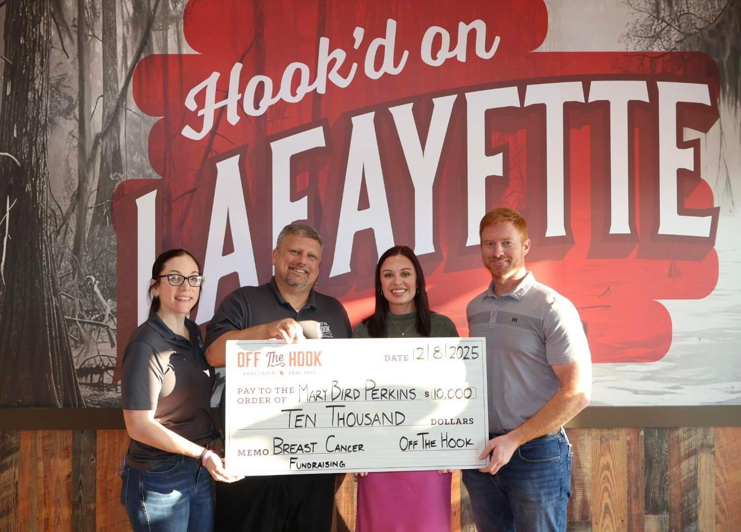 Off the hook breast cancer awareness